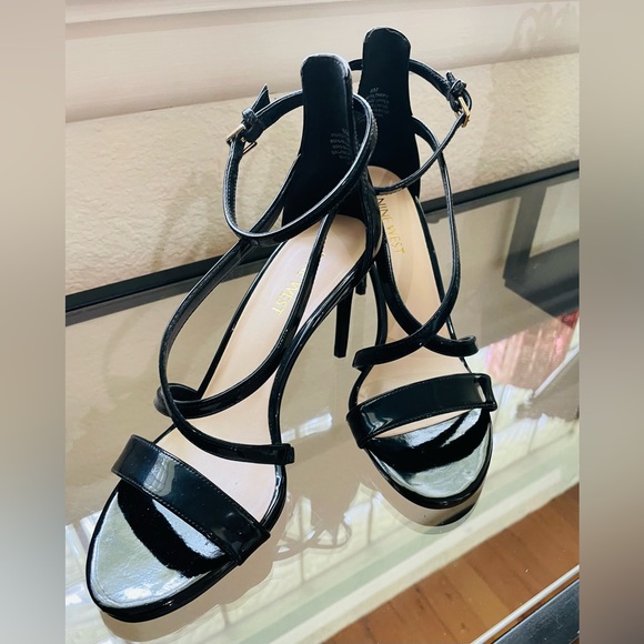 Nine West Patent Shine Gabriele Slim Heel Sandal - Picture 4 of 12